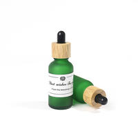 Botol Penetes Kaca Silinder Amber Hijau Biru Kosong untuk Kemasan Sampel Kosmetik Serum Minyak Atsiri