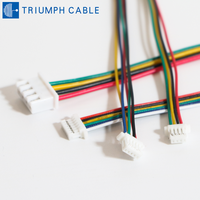 Kabel Terminal Baterai Lithium Molex JST SH1.0/MX1.25/PH2.0/XH2.54mm 7p 6p 5p 4p 3PIN Male, Kawat Tembaga Berlapis Timah, Kabel Harness Listrik