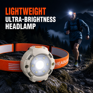 <span class=keywords><strong>Linterna</strong></span> Frontal LED Portátil Personalizada con 6 Modos <span class=keywords><strong>de</strong></span> Luz Brillante, Clip Impermeable, <span class=keywords><strong>Recargable</strong></span>, Ángulo Ajustable y Largo Alcance - Product Image 1