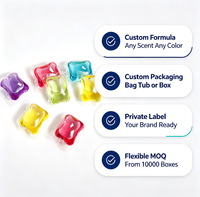 Lessives en capsules concentrées 15g à chambre unique avec perles de parfum pour linge du fabricant