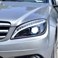 Phares automatiques SJC pour Mercedes Benz classe C W204 2007 - 2014 feux avant Laser LED assemblage associé DRL Plug and Play