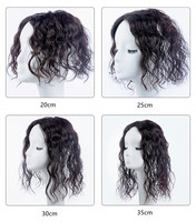 Frange à clipser facile pour femme, cheveux humains bouclés, effet ondulé naturel