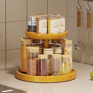 Étagère de rangement pour entrée, petit présentoir de bureau, présentoir de produits pour exposition, présentoir de cosmétiques, plateau rond - Product Image 1