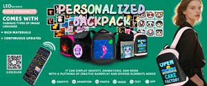 LED Display Screen Light Mochilas Phone APP Programmable Full Color Picture Logo Text Backpack <strong>Lap</strong> <strong>Top</strong> <strong>Bag</strong> Students School <strong>Bag</strong> - Product Image 6