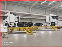 Lève-chargeur pour camions lourds AUTEC 35 tonnes, lève-chargeur à ciseaux pour véhicules utilitaires, entraînement hydraulique électrique, affichage numérique, télécommande sans fil