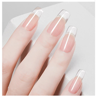 Gel UV pour ongles, gel fibre, LED, écologique, non toxique, professionnel, pour salon de manucure, haute transparence, facile à poncer, longue durée