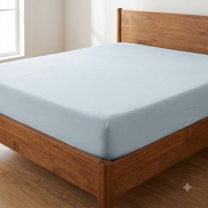 Juego de Ropa de Cama de Algodón Lavado Premium, Ultra Suave y Transpirable, Color Azul Cielo, para Colchón Individual o Matrimonial - Product Image 6