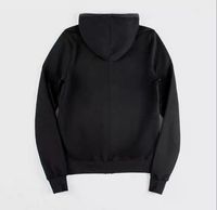 Série sombre 2025 Collection d'automne hommes nouvelle mode 100% coton manteau avec longue fermeture éclair capuche technique lavée vêtements d'hiver
