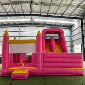 Château gonflable commercial pour enfants avec toboggan, motif fleurs de <span class=keywords><strong>jardin</strong></span> - Product Image 4