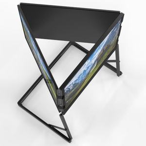 Tiga layar Monitor TriCreate Lite 14 inci Quad layar Extender IPS tipe-c koneksi Laptop lipat tiga layar - Product Image 5