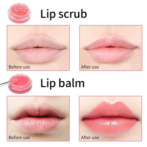 6 saveurs Vegan Fruit Lip Scrub 2 en 1 Moustirzing Lip Balm Care Mask Private Label Pink Your Logo Sugar Lip Scrub - Product Image 6