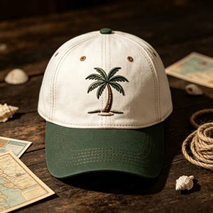 Casquettes de baseball unisexe vintage vierges non structurées avec logo en patch de caoutchouc personnalisé, pour les vacances en bord de mer, la randonnée et les activités de plein air, fourniture directe usine - Product Image 2