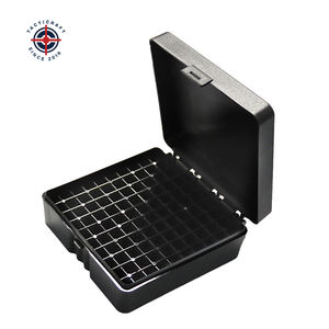 Boîte à munitions résistante aux chocs 9 mm 50/100 cartouches Organisateur de munitions sécurisé pour utilisation sur le champ de tir tactique - Product Image 1