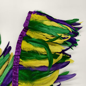 Plumas de Gallo de Colores Mezclados (3 Colores) con Borlas y Flecos <span class=keywords><strong>para</strong></span> Vestidos, Faldas, Manualidades y Adornos - Product Image 4