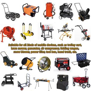 Roues de chariot de plage de 6 pouces de diamètre pour coffre à outils, roues de chariot pliantes, roues de chariot de réfrigérateur - Product Image 5