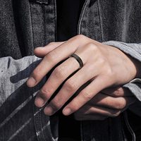 Bague en acier inoxydable rotative, résistante à la rouille et inaltérable, minimaliste, élégante, best-seller, polyvalente et bijou populaire.