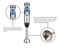 Blender électrique portable commercial en acier inoxydable à écran tactile LED 1001-1500W avec 5+ vitesses pour une utilisation en extérieur