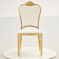 Chaise de banquet d'hôtel empilable 5 étoiles en PU rembourré, style royal européen, pour église et hôtel, fabriquée en usine à prix abordable