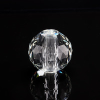 Lampe de table en cristal de luxe, lustre en cristal, verre de cristal facetté, boule en verre de cristal avec trou