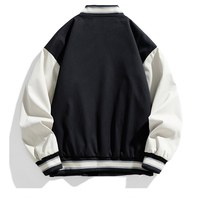 Veste universitaire personnalisée pour homme avec logo brodé, style décontracté, veste de baseball universitaire, fabricant