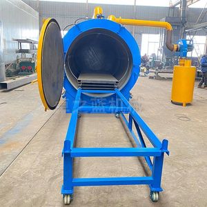 Nessun fumo industriale mobile palm kernel shell pieces macchina per la produzione di carbone linea di fornace di carbonizzazione per la lavorazione del legno <span class=keywords><strong>italiana</strong></span> - Product Image 2