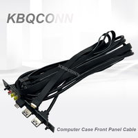 Caja de la computadora Cable montado en el Panel frontal USB 3,0 Conexión de la placa base USB Placa PCB Cable de extensión de audio
