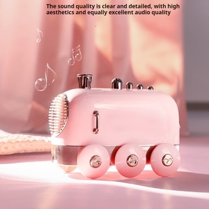 Small Speaker 2400mAh Battery Bluetooth Speaker Wireless Portable Speaker IOS Android Smartphone Home <b>Office</b> Gift Ideas Pink - Product Image 5