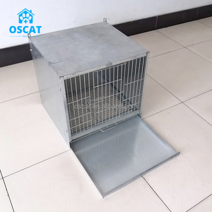 Cage d'élevage de pigeons galvanisée pour équipement vétérinaire OSCAT avec diviseur coulissant et planche à goutte - Product Image 3