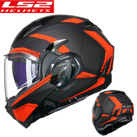 Casco Modular para Motocicleta LS2 FF900, Diseño Gráfico Blanco y Negro, con Correa de Mentón de Liberación Rápida y Sistema de Ventilación