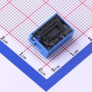 DS-05BLP DIP Switch Through hole Component (THT) Switch Flat Toggle, Raised Type Single Pole Single Throw 5 PC Pin - Product Image 2