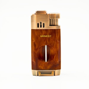 Cigar <b>Lighter</b> Refillable <b>Windproof</b> With V-Cutter All In One For Cigar Smoking - Product Image 5