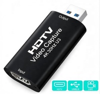 HDTV Video Capture Card to USB 4K High-Definition Video Recorder Game Compatible Live Broadcast Recording Camera Capture Card