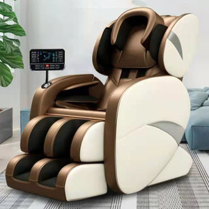 Home Massage <b>Chair</b> Electric <b>Zero</b> <b>Gravity</b> Railless Leather 31-60 Airbags Multi Point Massage With Remote Control - Product Image 1