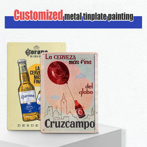 Металлическая жестяная вывеска на заказ в стиле ретро, Настенный декор для домашнего бара, кафе, магазина, винтажная американская Европейская Реклама, персонализированная табличка - Product Image 3
