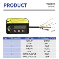 Sensor de Distancia Láser de Alta Precisión NPN/PNP Jingjiang JH-C1200, Alimentación de 10-30V para Inspección de Planitud de Superficies