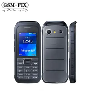 Samsung Xcover GSM-FIX B550H 3G için 550 orijinal Unlocked 128MB mini-sim 3MP 2.4 ''1500mAh FM Java Bluetooth telefon