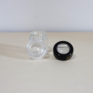 Venta al por mayor de frascos de vidrio con lupa de 2oz, 3oz y 4oz, con protección UV, a prueba de olores, a prueba de niños, frascos personalizados para concentrados con tapa a prueba de niños. - Product Image 3