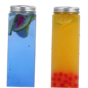 Hot Sale Food Grade PET Cylinder Transparent <b>Plastic</b> Storage Tank with Screw <b>Cap</b> for Dry Food and Tea Storage Packaging - Product Image 1
