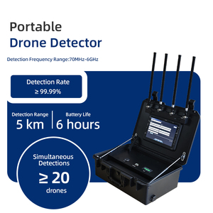 5km 70M-6Ghz Radio Detector de drones portátil Posicionamiento móvil Localización de pilotos y trayectorias de seguimiento Detección de Uav Fpv Dji - Product Image 2