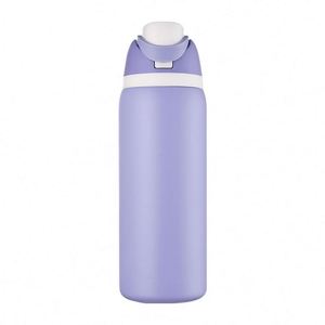 Gobelet isotherme portable en acier inoxydable Owa double paroi, idéal pour le sport et les activités de plein air, avec paille intégrée – Meilleure vente - Product Image 4