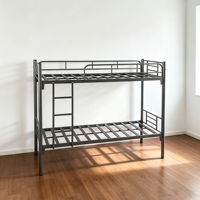 Cadre de lit superposé en métal au design moderne pour chambre à coucher, hôtel, dortoir, école, hôpital, lits superposés d'occasion