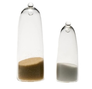 Petits cylindres de sel <span class=keywords><strong>et</strong></span> de poivre en verre avec bouchon à boule, ustensiles de cuisine personnalisés, Shaker à épices, pièces - Product Image 1