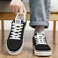 Chaussures décontractées légères et respirantes en toile pour homme, basses, à lacets, style skate, antidérapantes, plates, pour le quotidien et l'extérieur