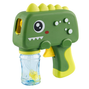 Nueva máquina de burbujas automática de plástico para niños, soplador de pistola de burbujas de dinosaurio eléctrico para exteriores - Product Image 3