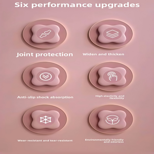 Colchoneta de Protección para <span class=keywords><strong>Yoga</strong></span>, Entrenamiento, Pilates, Antideslizante, Acolchada, Gruesa, con Amortiguación, Soporte Plano para Equilibrio - Product Image 6