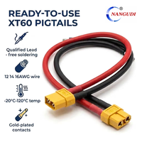 Câble d'extension XT60 2P mâle-femelle 12 14 16AWG en cuivre étamé avec gaine PVC et fil silicone, haute intensité, électronique 600V