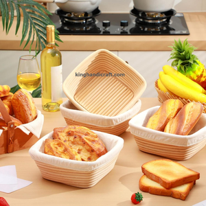 Cesta de fermentación de ratán hecha a mano para pan de masa madre, ecológica, apta para lavavajillas, tamaño King - Product Image 6