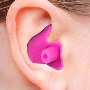 Bouchons d'oreilles souples imperméables en silicone, portables, accessoires de natation, durables, texture classique et délicate - Product Image 1
