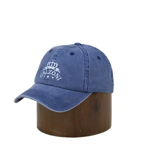 Gorras deportivas de estilo Vintage de algodón lavado Gorras ajustadas con logotipo bordado Gorra Snapback Sombrero