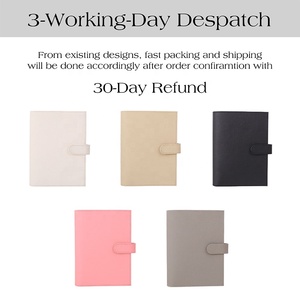 Hongbo Meilleure vente 5 couleurs <span class=keywords><strong>Litchi</strong></span> cuir 30MM 6 anneaux A6 Budget Cash Binder portefeuille avec espèces farce enveloppes disponibles - Product Image 2
